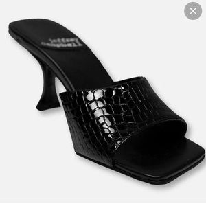 Jeffrey Campbell Mr Big Crocodile Mule